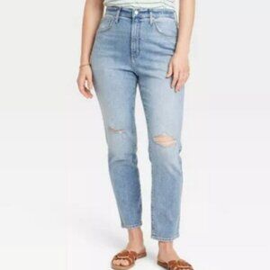 Universal Thread High Rise 90s Slim Blue Denim Jeans Size 17L New With Tags